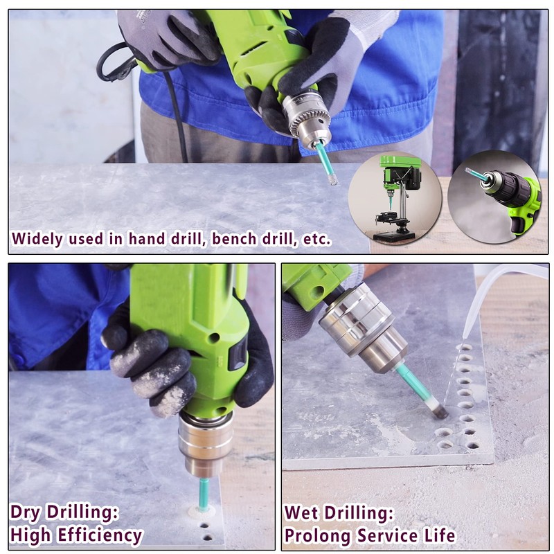 FACHLICH Ceramic Tile Drill Bits 6/8/10/12/14mm Diamond Bits Porcelain Drill