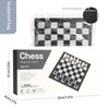 Andux Foldable Magnetic Chess Game Set Board Game with Chess