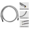 TNROTED 60 Inch Commercial Pre Rinse Sprayer Hose 1.42 GPM