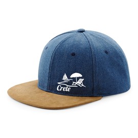 Huuraa Cap Crete Greece Gift Idea, denim, Unit size
