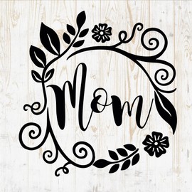 6 in Mom Quote Sticker - Mommy Mum Mothers Day Mom Sayings Wife Mama Mothership Parent - Vinyl Decal for Wall Car Home Bike Bottle Phone Laptop DWSV494