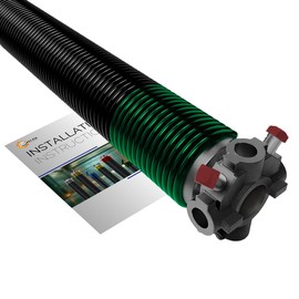 Garage Door Torsion Springs 243x1.75x35 | for The Right Side of Garage Door | Fix and Repair 7 or 8 Feet Garage Door | Precision E-Coating 5-Year Warranty Min. 30,000 Cycles (Black Cone)