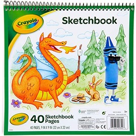 Crayola Sketchbook 9 inch x 9-40 Sheets Pack (6-Pack)6