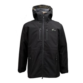 8 Fans Men's Hooded Jacket - 20000mm Waterproof Coats for Men Outdoor Work Hiking with Pockets, Windproof Fishing Jacket (US, Alpha, XX-Large, Regular, Regular, Black)