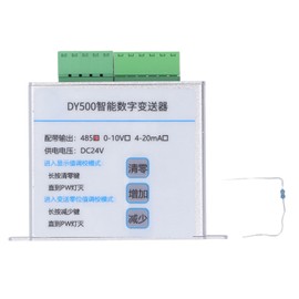 Load Cell Transmitter Aluminum Alloy Auto Reset Weighing Sensor Transducer Transmitter for 485 Communication DC9‑30V