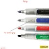 DOLLAR 4 x 2.0mm Bullet Tip Allmark BLACK BLUE RED