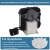 SM550 Universal Bathroom Vent Fan Motor Replacement Kit Compatible with