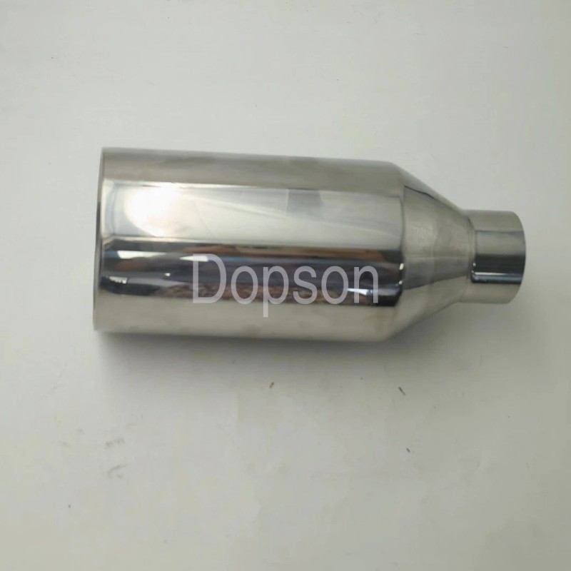 Unbranded BIG Chrome Exhaust Tip 2.5in Inlet 5in Outlet 12in