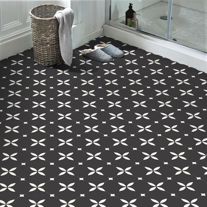MORCART 8" x 8" Peel and Stick Floor Tile, Vinyl