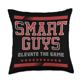 Smart Guys Smart Guys Statement Design For Gamers Throw Pillow