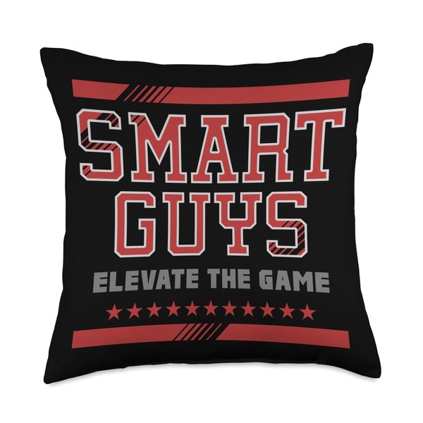 Smart Guys Smart Guys Statement Design For Gamers Throw Pillow