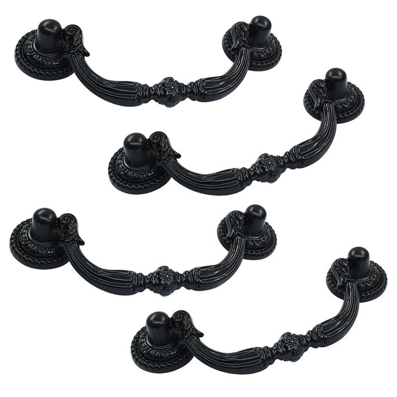 Zorveiio 4Pcs 2.75 Inch Hole Spacing Vintage Bail Pull Handles,