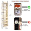 roomtalk Large-Sized Hanging Shoe Organizer 8-Shelf, Hanging Closet Organizer with