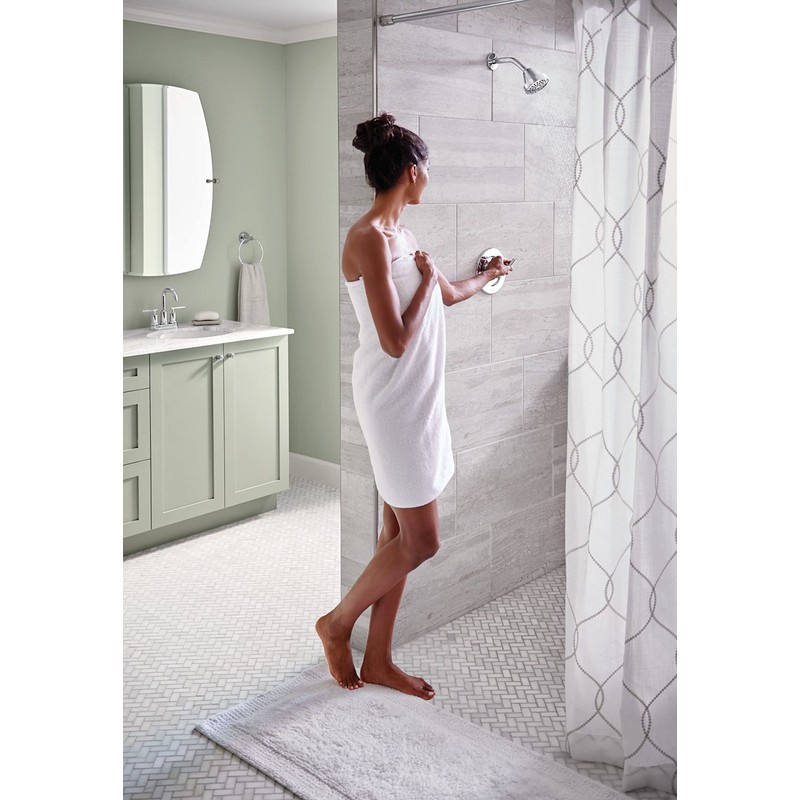 Moen Gibson Chrome Posi-Temp Pressure-Balancing Modern Valve Handle Only Trim,