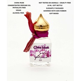 China Muskx Original Perfume Oilx Long Lasting xVegan xPhthalate Free xAlcohol Freex10 ml.Gift Bottle x,Yellow