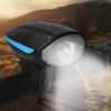 USB Charging Bike Headlight with 120DB Loud Horn Bicycle Light