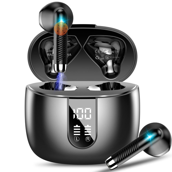 Bluetooth 5.4 Earphones, Wireless Earphones, Bluetooth Earphones, ENC Noise Canceling,