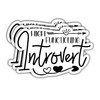 3Pcs High Functioning Introvert Humorous Quotes Vinyl Stickers Durable for