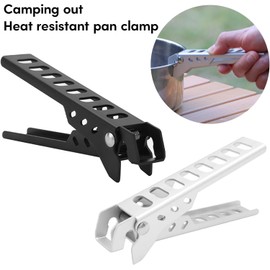 Silver Aluminum Alloy Bowl Grippers Camp Grippers Hot Pot Clip Tableware Cookware Holder Lifter Clamps for Hiking Backpacking Hot Pot Grippers Tool Tongs Grippers for Kitchen Hot Pan Grippers Hot