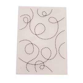 arriettycraft Swirls Circle Plastic Embossing Folder for Scrapbook DIY Album Card Tool Plastic Template Folders