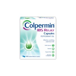 Colpermin IBS Relief - Peppermint Oil Capsules for Irritable Bowel Syndrome – Colpermin Capsules - 100 Pack