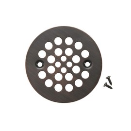 Premier Copper Products D-415ORB 4.25-Inch Round Shower Drain Cover, Oil Rubbed Bronze
