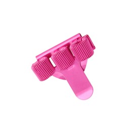 Simpleelove Coloured Three-Hole Metal Pen Holder with Pocket Clip Ideal for Nurses and Doctors (Pink)