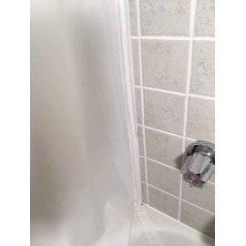 Shower Curtain Sealer with 30" of Wall Channels