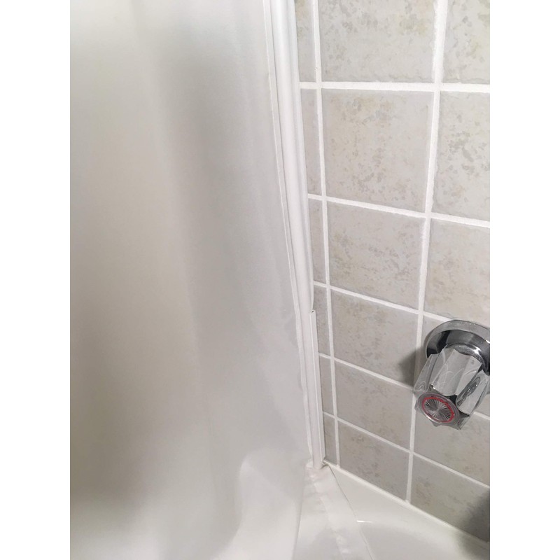 Shower Curtain Sealer with 30" of Wall Channels