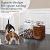 1.5 Gallon Glass Jar with Airtight Lid, Square Wide Mouth