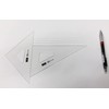 utida Triangle Ruler 30 cm X 2 mm Beveled 1