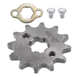 QUARKZMAN 420 Style 12T Teeth 17mm Inner Diameter Motor Front Wheel Sprocket Set for Motorcycles