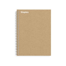 STAPLES Sustainable Earth 749565 Wirebound 1 Subject Notebook 9 1/2-Inch X 6-Inch Each (16769)