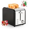 YSSOA Stainless Steel Toaster 2 Slice with Extra Wide Slot