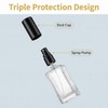 50ml/1.7oz Clear Glass Perfume Spray Bottle, Refillable Empty Atomizer Fine