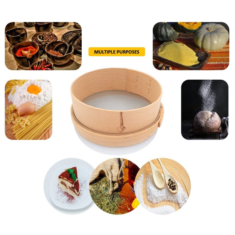 PRIMOLEGNO Certified Solid Wood Sieve | Diameter 24 cm |