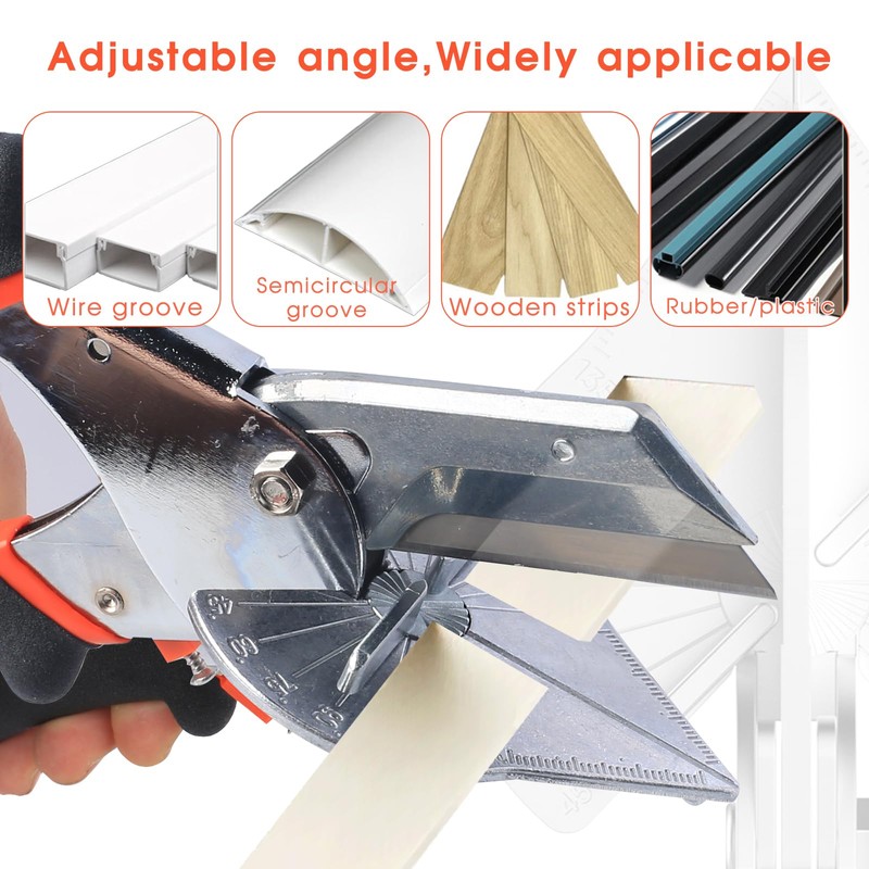 LeafLux Replaceable Blade Miter Shears, Multifunctional Trunking Shears for Angular