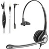 Wantek Binaural 3.5 mm Headphones for Phone, with Noise Cancelling