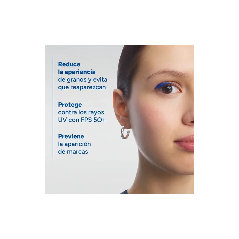 DUCRAY, Keracnyl UV Protector Solar Fluido, FPS 50+, Anti-imperfecciones, Control