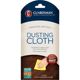 Guardsman Wood Furniture Dusting Cloths - 1 Pre-Treated Cloth - Captures 2x The Dust of a Regular Cloth, Specially Treated, No Sprays or Odors - 462100