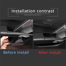 Sekhyna ABS 1PCS Inner Door Armrest Storage Box Compatible with Corvette C7 Stingray 2014-2019 Phone Items Storage and Organizing Box Tray