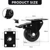 Caster Wheels, Heavy Duty 3 Inch Casters Set of 2,