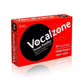 Vocalzone Throat Pastilles 24 Count for Clear Voice and Vocal Support