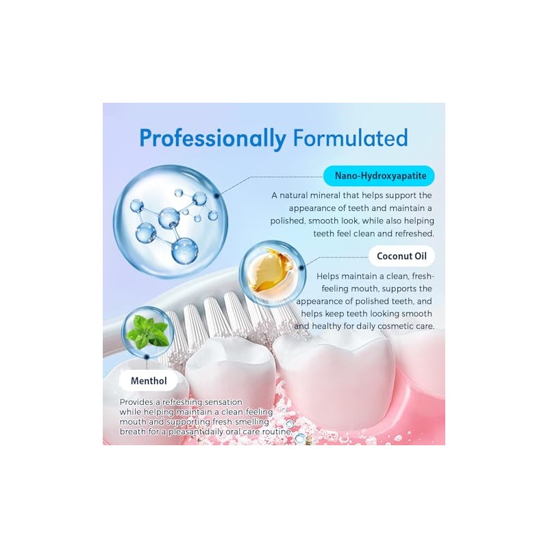 Enamel-Safe Teeth Whitening Powder - Hydroxyapatite - Gentle on Teeth