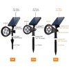 URPOWER Solar Lights Outdoor, Adjustable Spot Lights Outdoor, 2-in-1 Waterproof