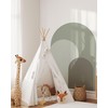 Coloritto Dusty Green Modern Arch Wall Decal | Peel and