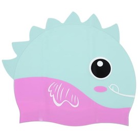 GALPADA Gorro de Natación de para Adultos Diseño Antideslizante para Piscinas Color Verde Menta con Diseño de Tiburón Cómodo y Durable