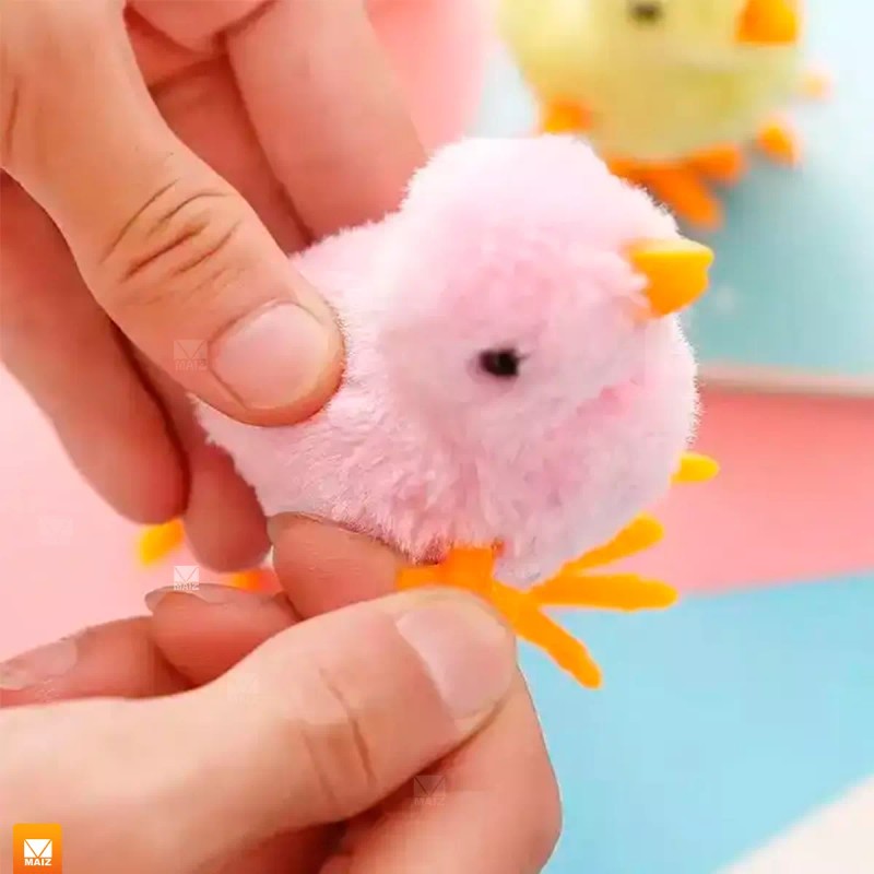 Maíz Juguete Pollito Colores Suave Cuerda Movimiento Infantil