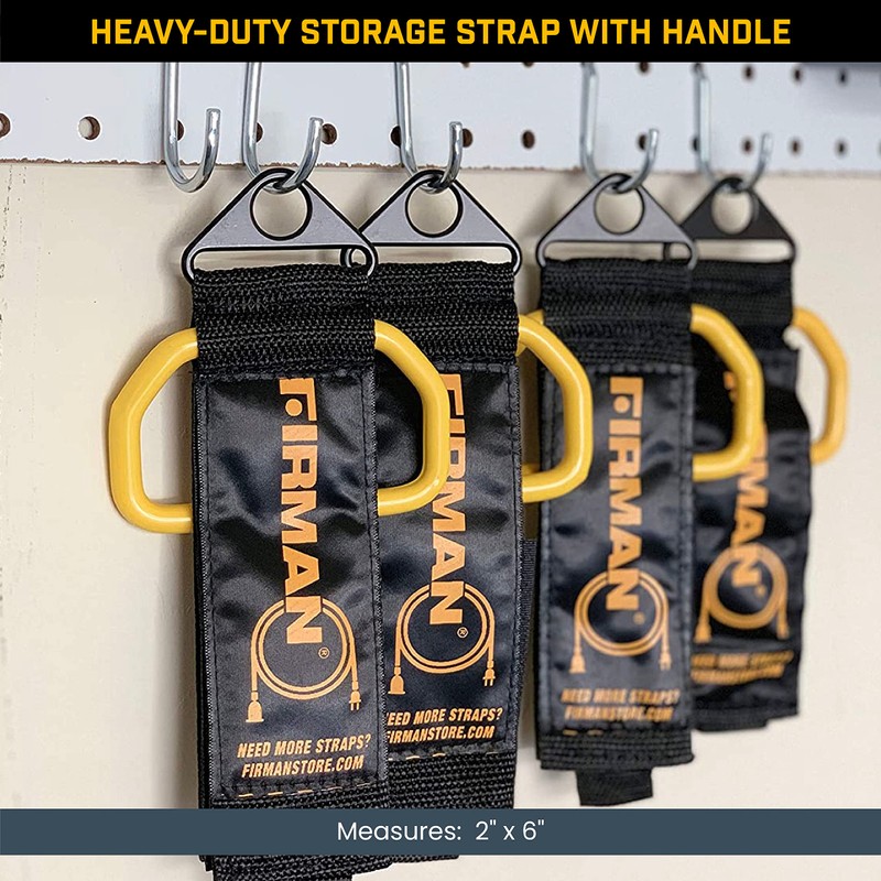 Firman Heavy-Duty Storage Strap with Handle, Cord Organizer with Hook