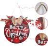 ZHAOMIMI Door Hanging Wreath Christmas Wooden Christmas Hanging Sign For